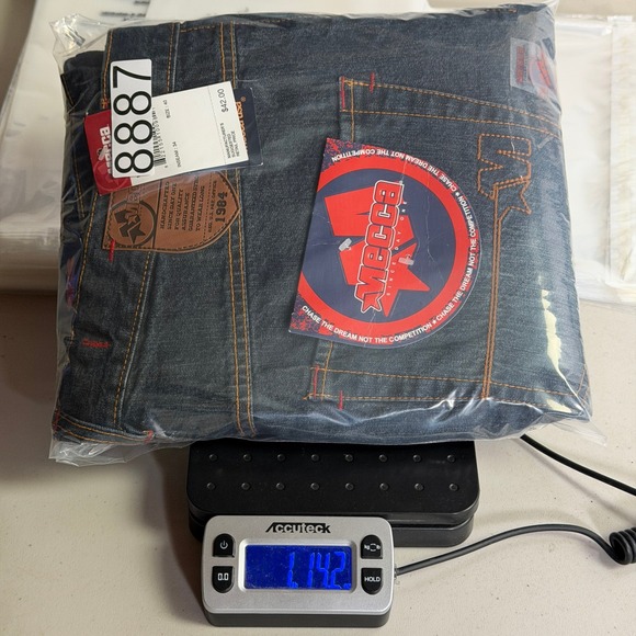 Vintage Mecca USA Men's 40x34 Echo Dark Wash Denim Jeans Y2K Baggy Streetwear - Picture 15 of 15